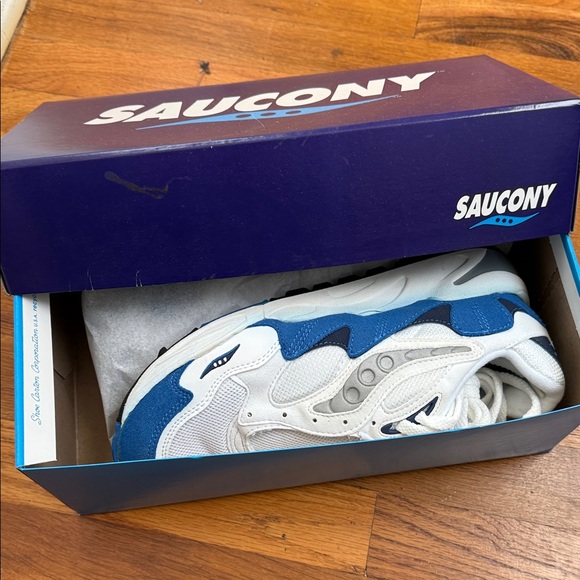 Saucony Shoes - Saucony Women’s Sneakers - White and Blue
